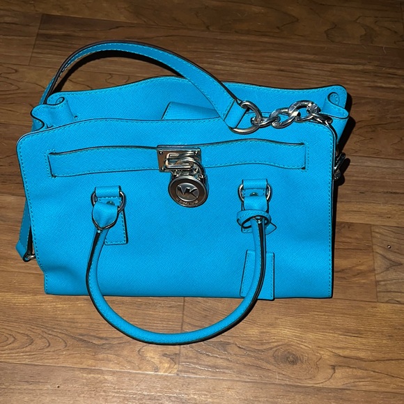 Michael Kors Handbags - MICHAEL KORS TURQUOISE SATCHEL / SHOULDER BAG